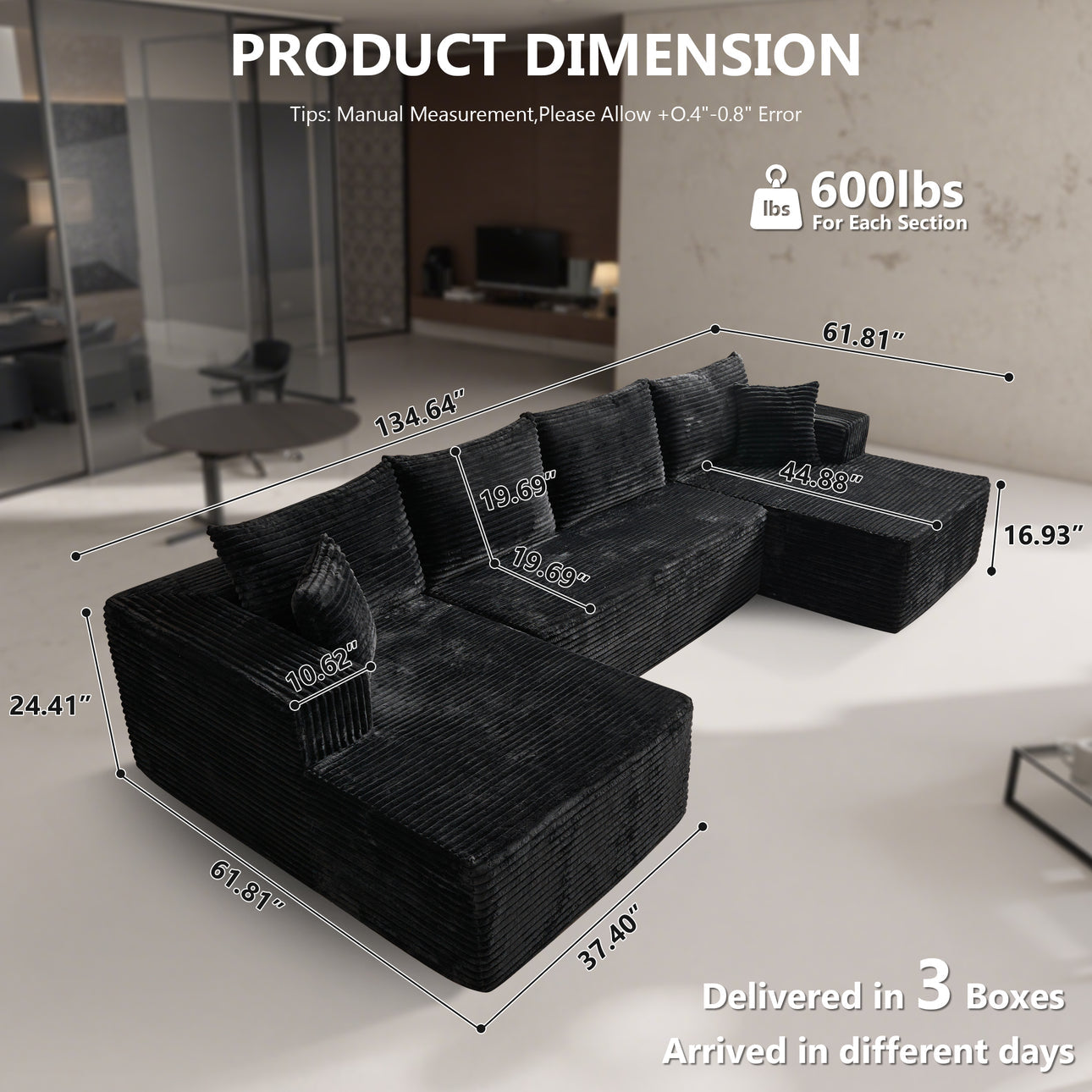 U-Shape Modular Couch