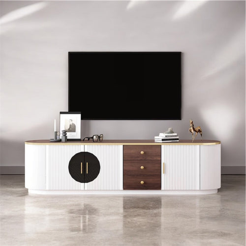 Modern 70.8 Black TV Stand